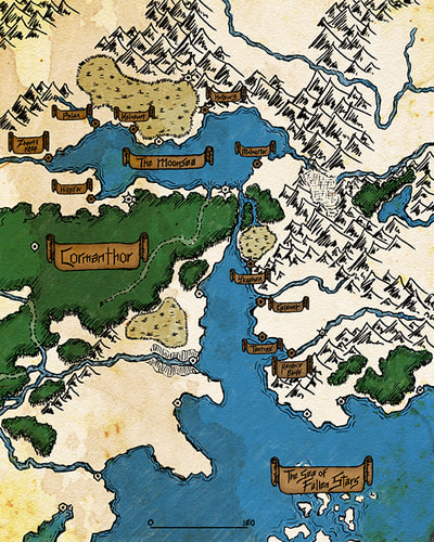 Map: The Moonsea & the surrounding regions (D&D)