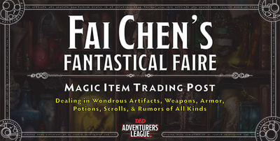 Banner: Fai Chen's Fantastical Faire (D&D Adventurers League)